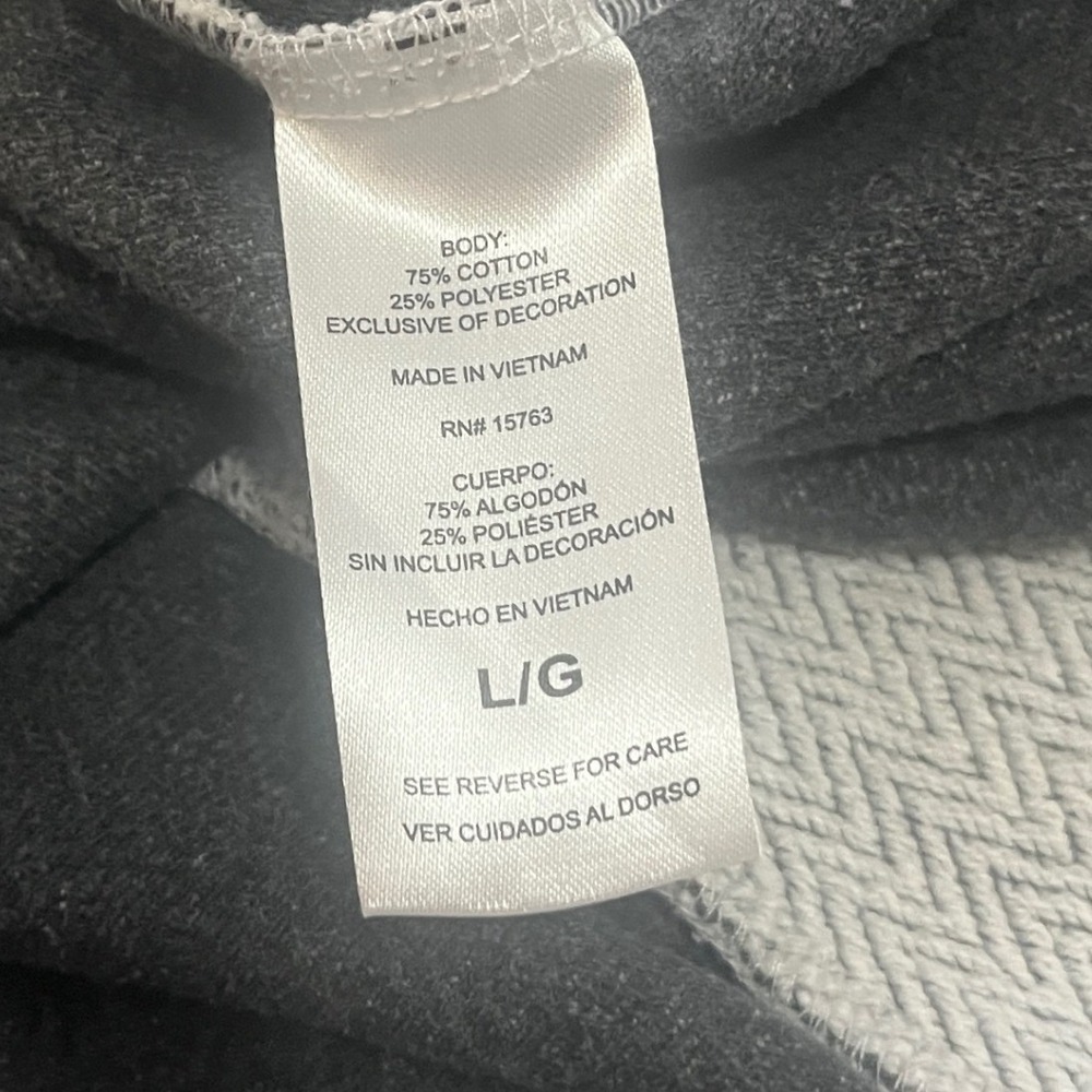 Champion Mens Large Natural Chevron Herringbone Pullover Hoodie Sweatshirt L GUC - Picture 4 of 7